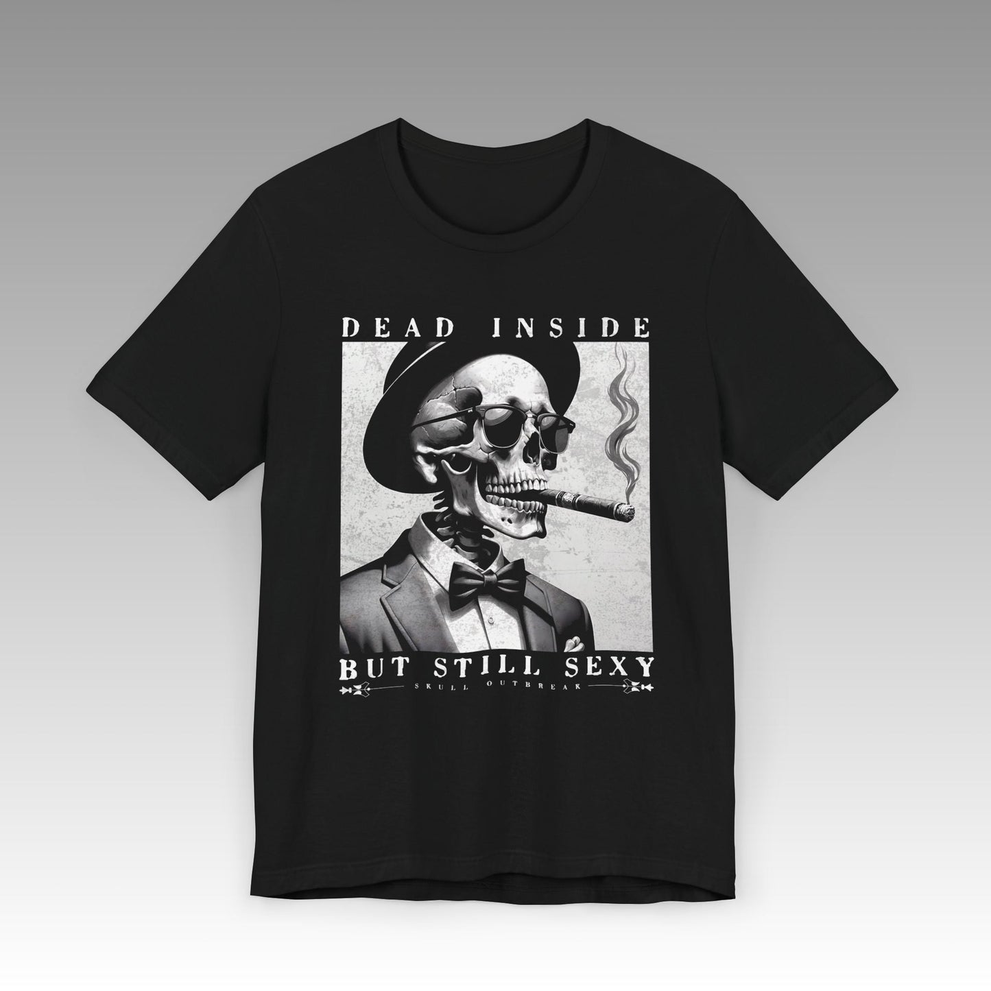 Dead Inside But Still Sexy Unisex Jersey Short Sleeve T-Shirt - skull_clothing