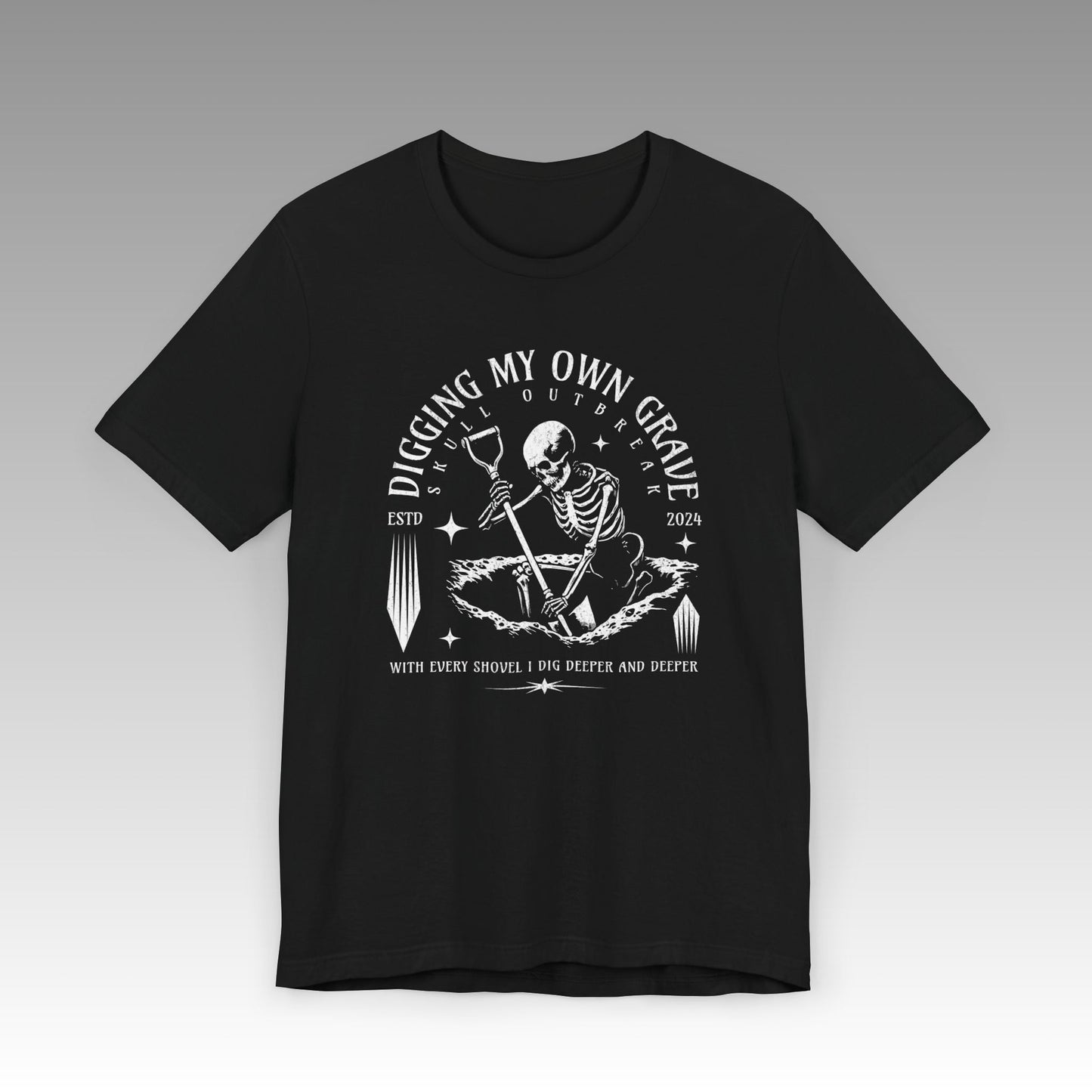 Digging My Own Grave Unisex Jersey Short Sleeve T-Shirt - skull_clothing