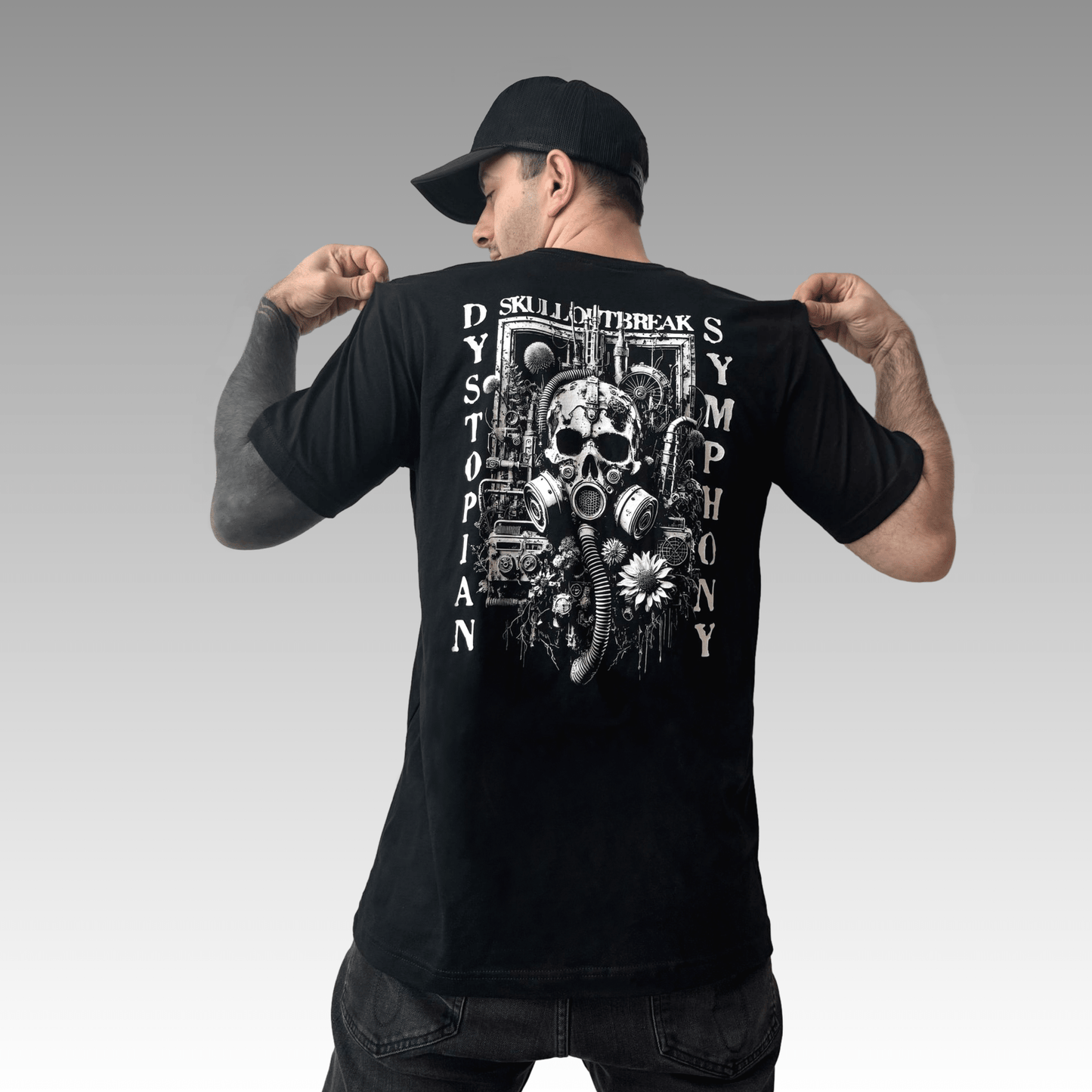 Dystopian Symphony Unisex Jersey Short Sleeve T-Shirt - skull_clothing