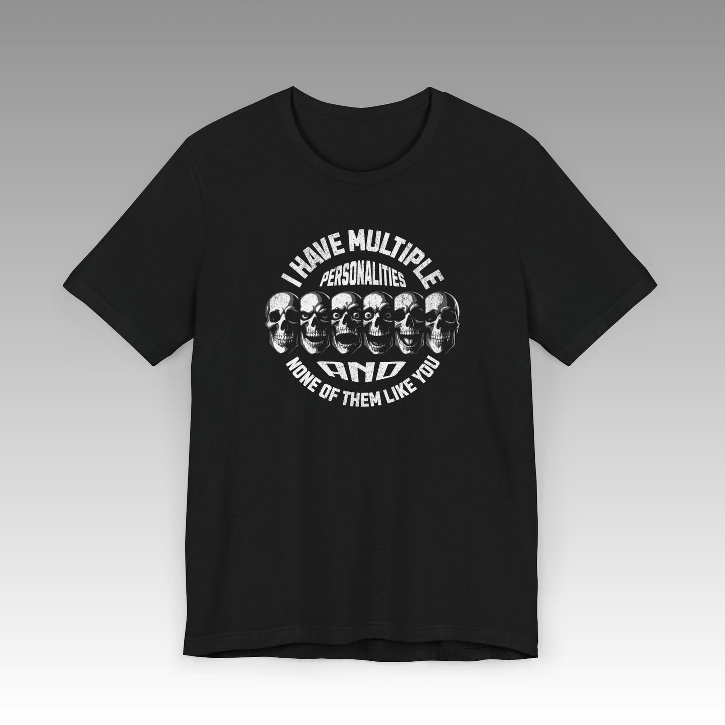 Multiple Personalities Unisex Jersey Short Sleeve T-Shirt - skull_clothing