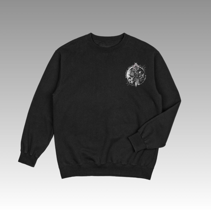 Digital Decay Unisex Premium Crewneck Sweatshirt - Skull Outbreak 