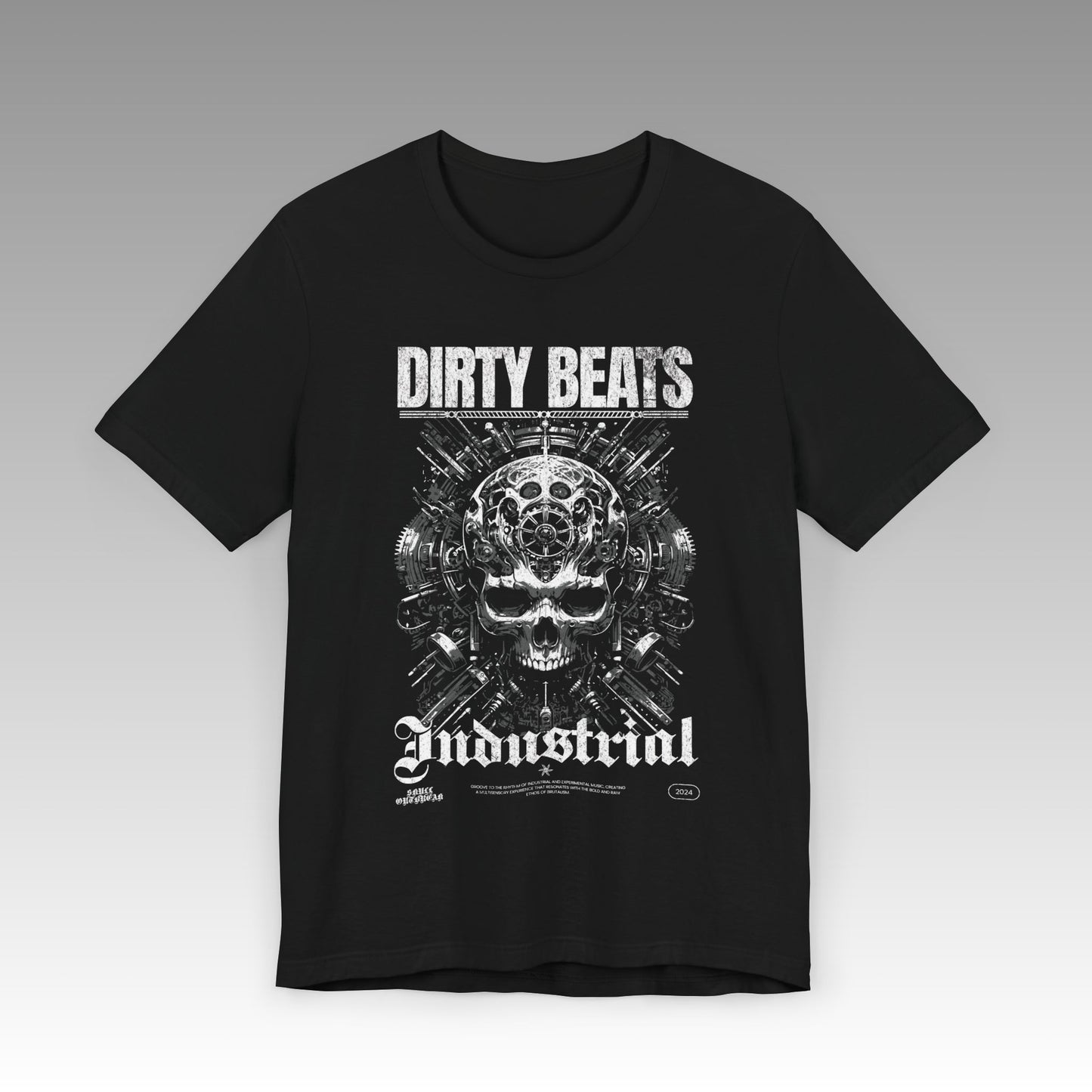 Dirty Beats Industrial Unisex Jersey Short Sleeve T-Shirt - Skull Outbreak 