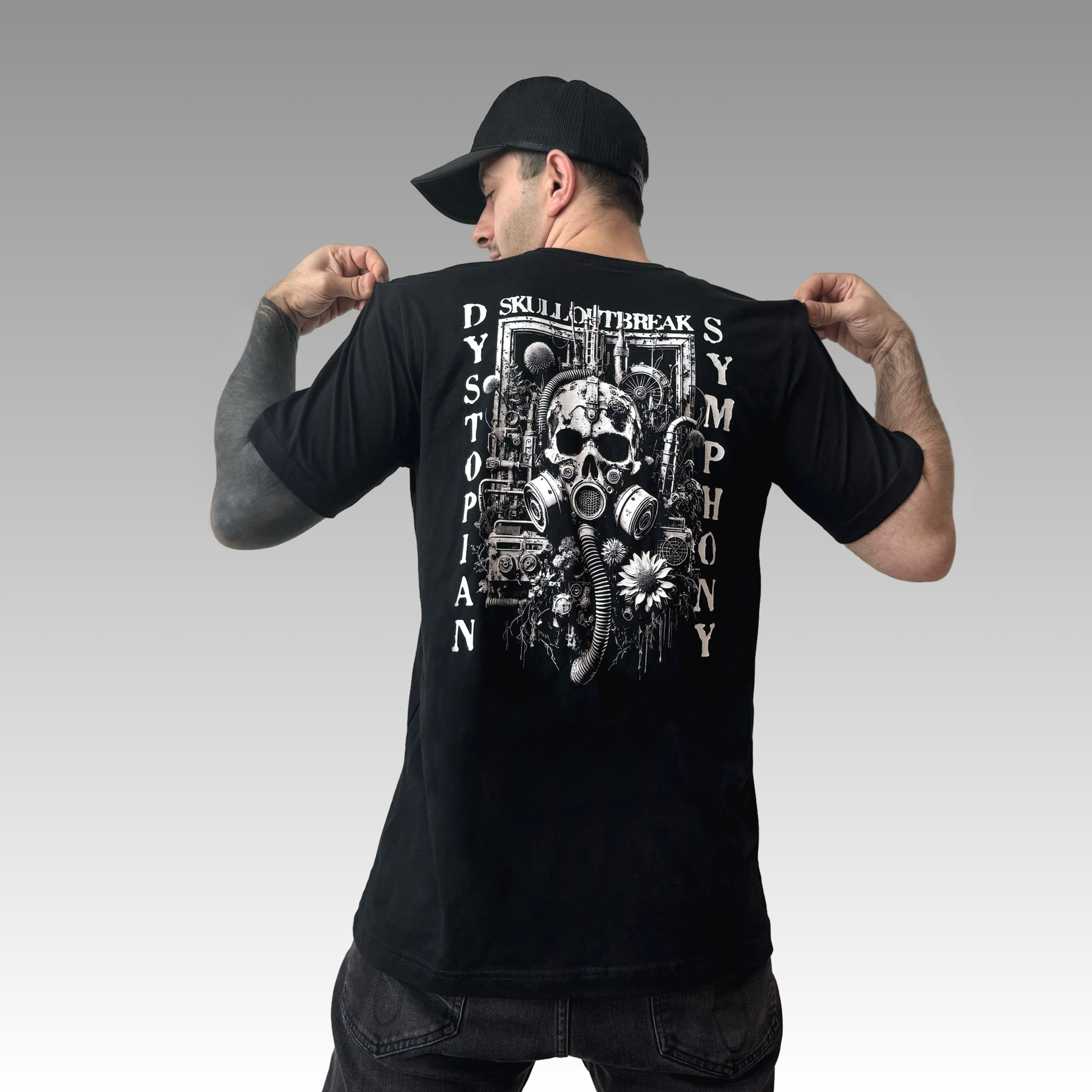 Dystopian Symphony Unisex Jersey Short Sleeve T-Shirt - Skull Outbreak 