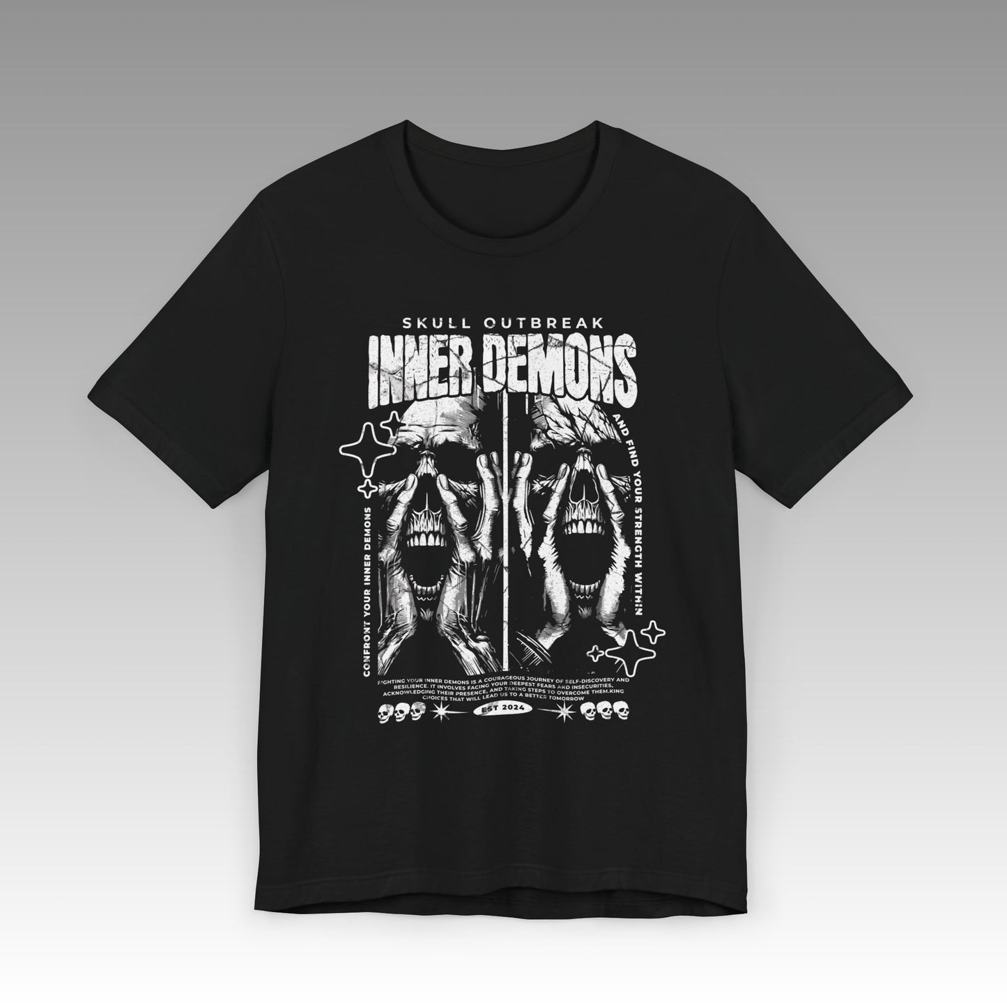 Inner Demons Unisex Jersey Short Sleeve T-Shirt - Skull Outbreak 