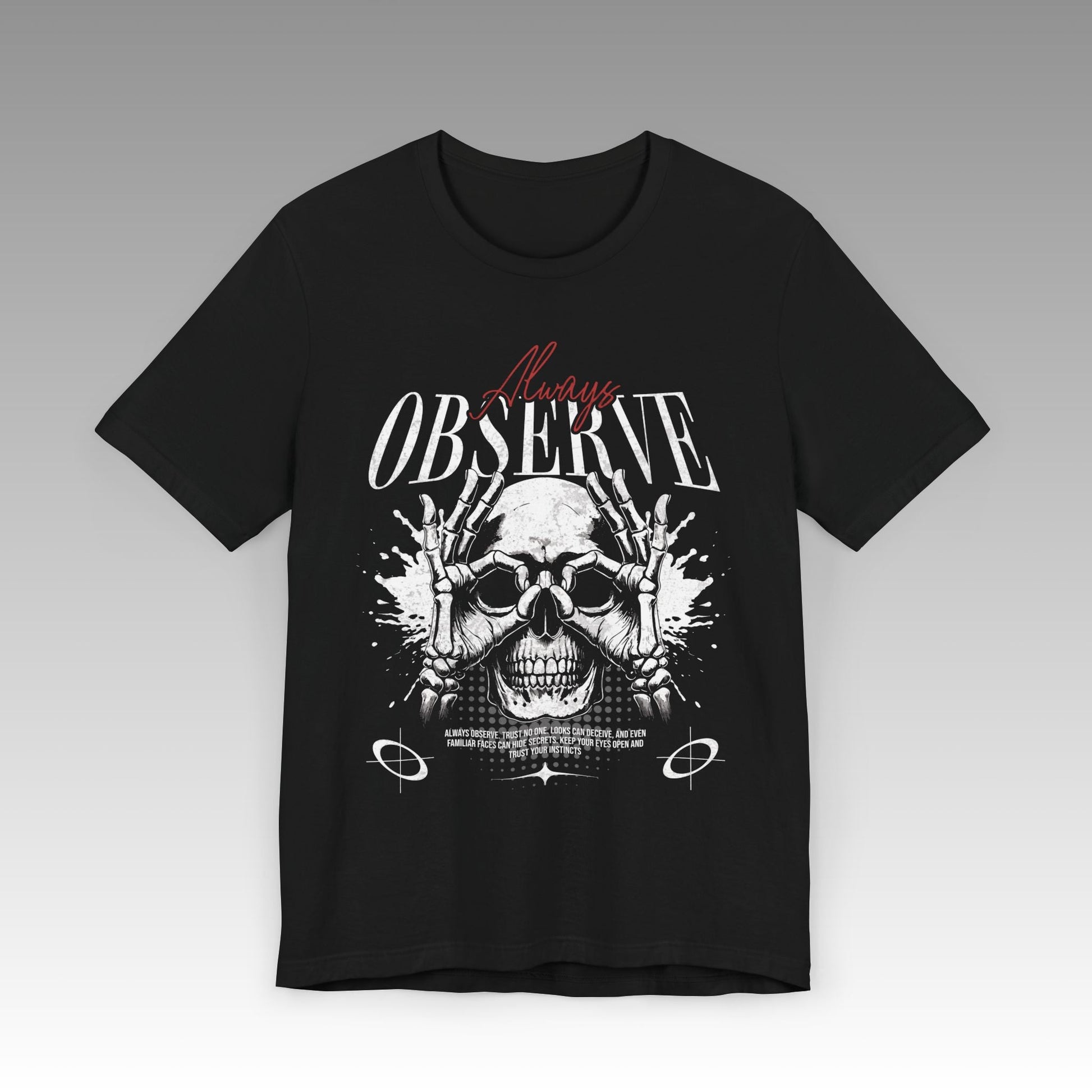 Always Observe Unisex Jersey Short Sleeve T-Shirt - skull_clothing