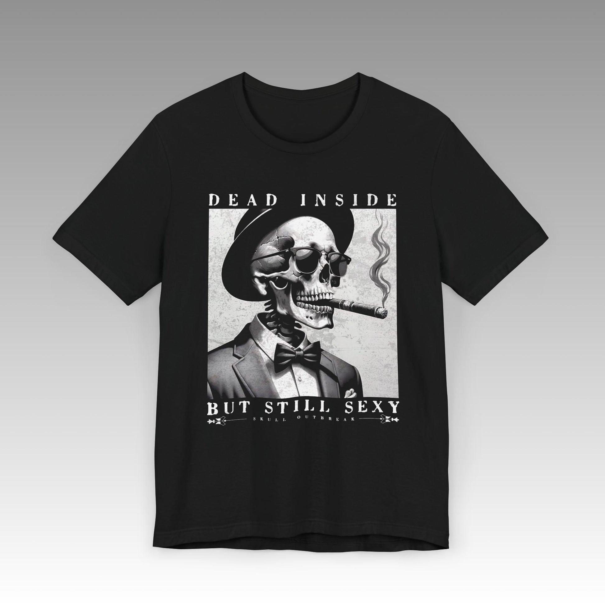 Dead Inside But Still Sexy Unisex Jersey Short Sleeve T-Shirt - skull_clothing