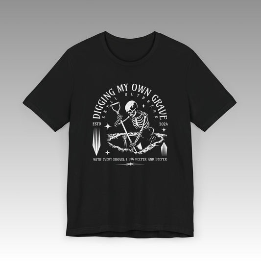 Digging My Own Grave Unisex Jersey Short Sleeve T-Shirt - skull_clothing