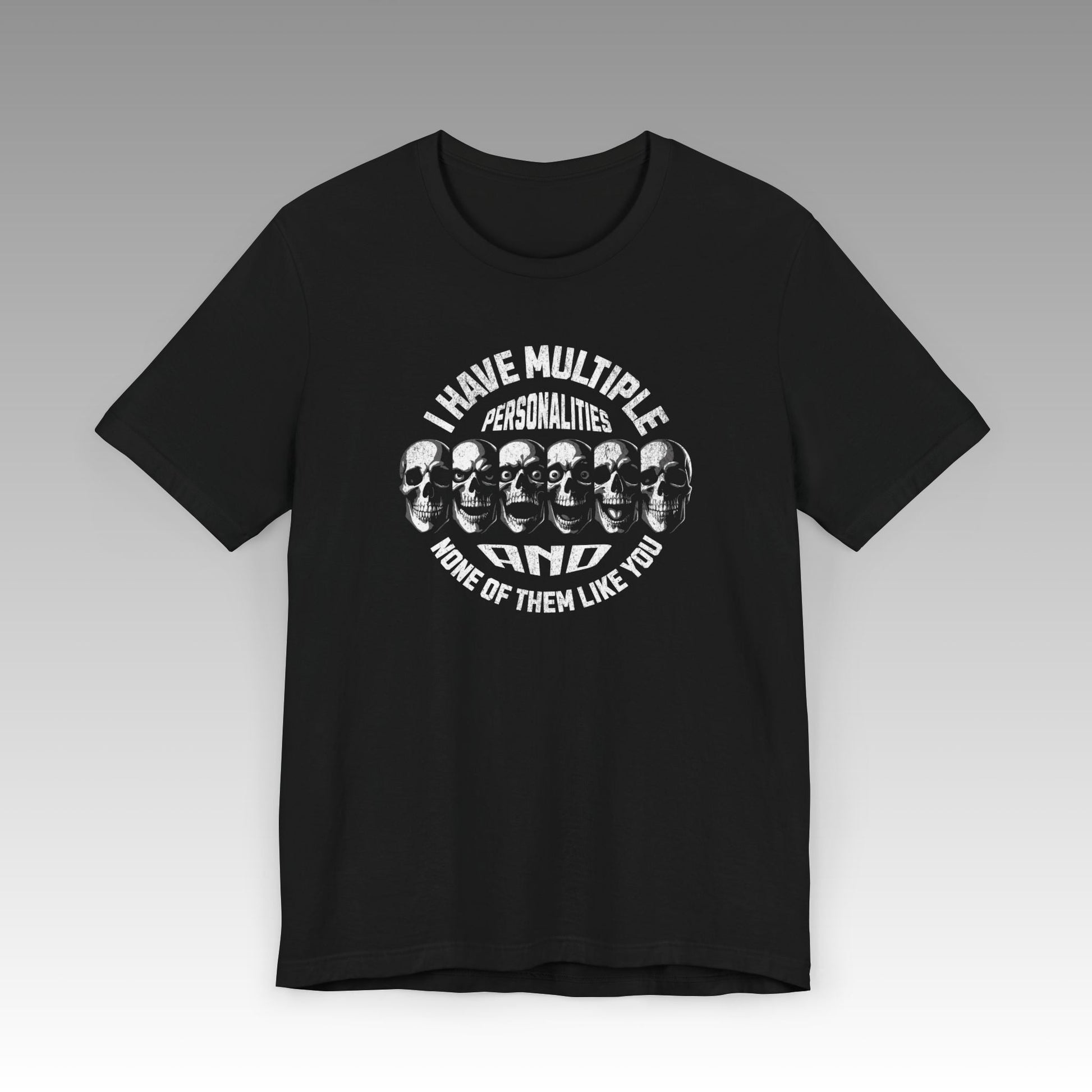 Multiple Personalities Unisex Jersey Short Sleeve T-Shirt - skull_clothing