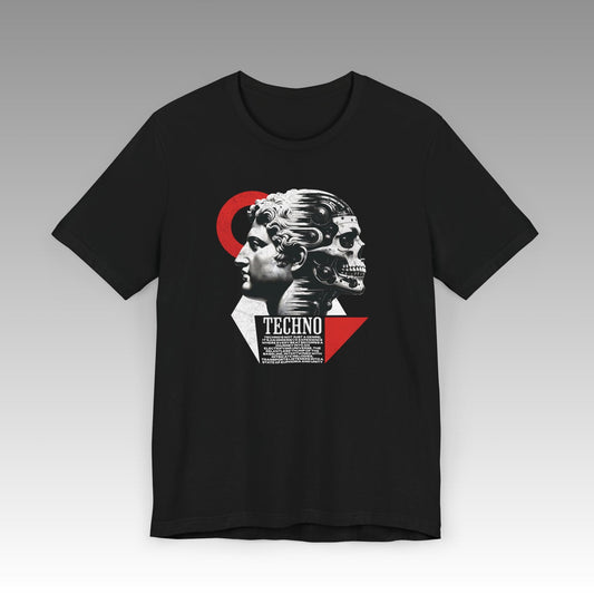 Techno Unisex Jersey Short Sleeve T-Shirt - skull_clothing